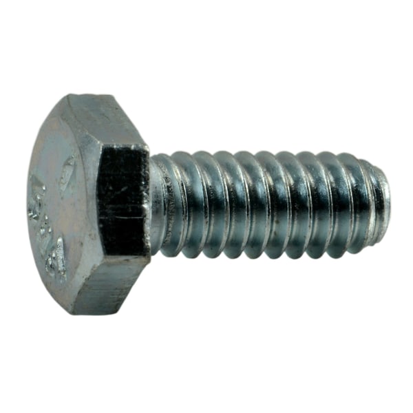 Midwest Fastener Grade 5, 1/4"-20 Hex Head Cap Screw, Zinc Plated Steel, 5/8 in L, 100 PK 00251 - main